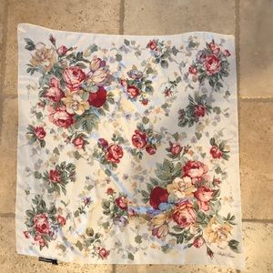 Vintage Floral Ralph Lauren Silk Scarf